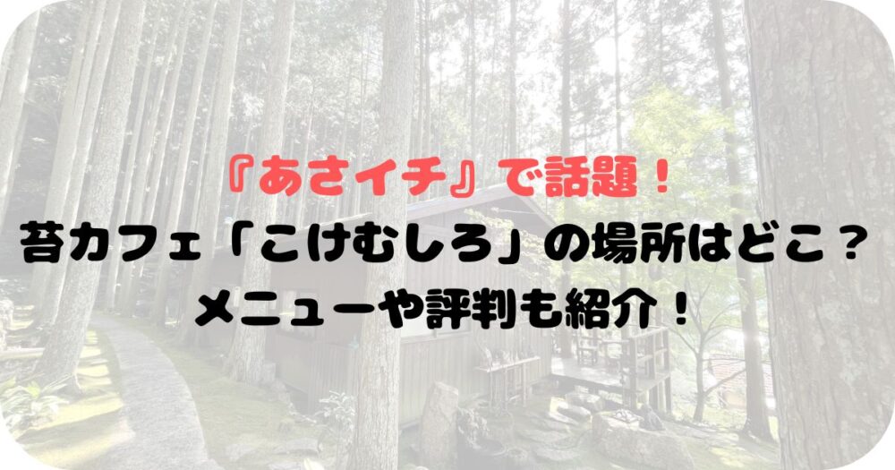 「こけむしろ」の外観写真